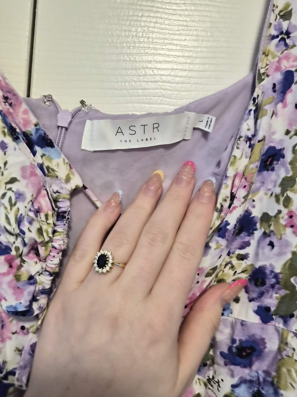 ASTR The Label Lilac Floral Dress